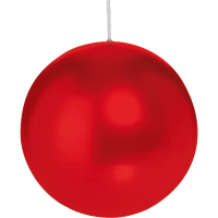 Trend Candles Bolkaars glad   rood   8 cm   25 branduren   ronde kaarsen