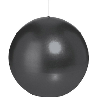 Trend Candles Bolkaars glad   zwart   7 cm   16 branduren   ronde kaarsen