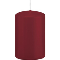 Cilinderkaars/stompkaars   bordeauxrood   5 x 8 cm   18 branduren