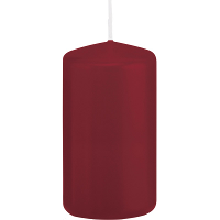 Cilinderkaars/stompkaars   bordeauxrood   6 x 12 cm   40 branduren