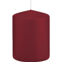 Cilinderkaars/stompkaars   bordeauxrood   6 x 8 cm   29 branduren