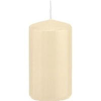 Cilinderkaars/stompkaars   cremewit   5 x 10 cm   23 branduren
