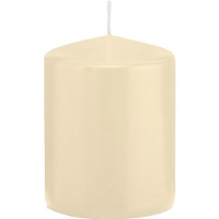 Cilinderkaars/stompkaars   cremewit   6 x 8 cm   29 branduren