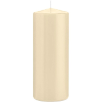 Cilinderkaars/stompkaars   cremewit   8 x 20 cm   119 branduren