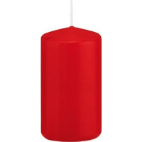 Cilinderkaars/stompkaars   rood   5 x 10 cm   23 branduren