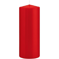 Cilinderkaars/stompkaars   rood   8 x 20 cm   119 branduren