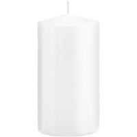 Cilinderkaars/stompkaars   wit   8 x 15 cm   69 branduren