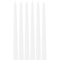 Trend Candles Dinerkaarsen   6x   wit   13 branduren   30 cm