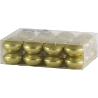 Drijfkaarsen   24x   goud   4,5 cm   4 branduren