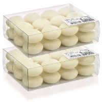Drijfkaarsen   48x   creme wit   4,5 cm   4 branduren