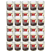 Trend Candles Geurkaars   30x   in glas   Anti tabac aroma   25 branduren   7 x 8 cm