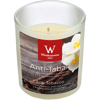 Trend Candles Geurkaars   in glas   Anti tabac aroma   25 branduren   7 x 8 cm