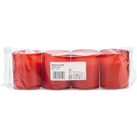 Trend candles Grafkaarsen   rood   4x stuks   5 x 6 cm   25 branduren   gedenklicht