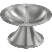 Luxe kaarsenhouder voor stompkaarsen   zilver   metaal   voor kaarsen van 5 6 cm
