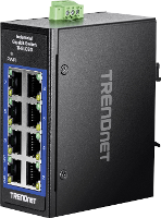 TRENDnet TI GLC80 8 poorts Gigabit industriële DIN rail Mini