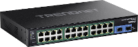 TRENDnet TI RP262 Rackmount Switch, 26 poorts verharde industriële Gigabit PoE+
