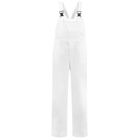 Carnavalsbroek witte tuinbroek voor volwassenen