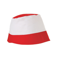 Rood met witte vissershoedjes zonnehoedjes voor volwassenen