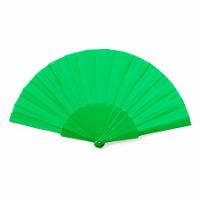 Spaanse handwaaier   groen   gerecycled kunststof/polyester   42 x 23 cm