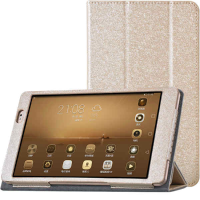 Tri Fold Stand Pu Leather Case For Huawei Mediapad M2 Tablet
