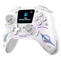 Tri modes Draadloze Gaming Controller met 2 inch HD scherm Hall joysticks en Hall triggers RGB verlichting voor PC Switc