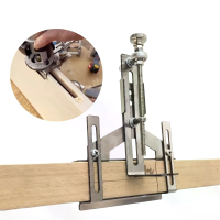 Trimmer Router Rechte Randgeleider met Metaal Centeringsgleufjes Jig met Schaal voor Houtbewerking Palm