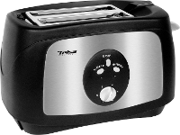 Trisa Crunchy Toast Broodrooster RVS, Zwart