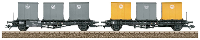 TRIX H0 24161 Goederenwagen DC