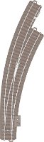 H0 Trix C rails T62772 Wissel, Rechts, Slank 1 stuk(s)