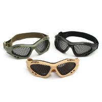 TRIXES Tactical SWAT Airsoft Eye Protection Goggles No Fog Metal Mesh Glasses