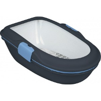Kattenbak Berto met Scheidingssysteem Blauw