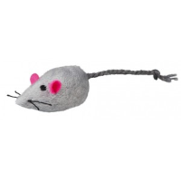Trixie pluchen muis met bel voor de kat 2 verpakkingen