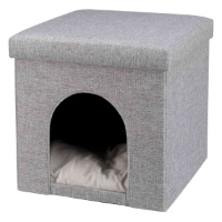 Trixie schuilplaats en kattenmand Alois 38 × 40 × 38 cm lichtgrijs Per stuk