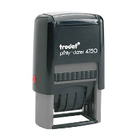 Trodat Printy Dater Datumstempel 41 x 24 mm (bxh) Grijs, Zwart