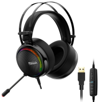 Tronsmart Glary Gaming hoofdtelefoon 7.1 Virtual Surround Sound Colorful LED verlichting 50mm Driver Gaming hoofdtelefoo