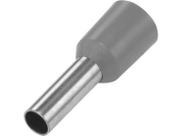 TRU COMPONENTS 1091282 Adereindhulzen 1 x 4 mmÂ² x 9 mm Deels geÃ¯soleerd Grijs 100 stuks