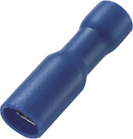 TRU COMPONENTS 1572195 Ronde connector huls 0.50 Mm² 1.50 Mm² Stift Ø: 4 mm Volledig geïsoleerd Rood 100 stuk(s)