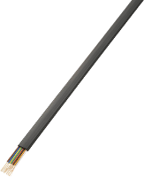 TRU COMPONENTS 1572268 Telefoonkabel 10 x 0.08 Mm² Zwart 50 m