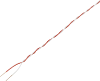 TRU COMPONENTS 1572354 Schakeldraad 2 x 0.20 Mm² Rood, Wit 20 m