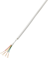 TRU COMPONENTS 1572762 Alarmkabel LiYY 2 x 0.22 Mm² Wit 50 m
