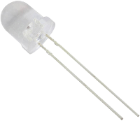 TRU COMPONENTS 1573754 Bedrade LED Geel Rond 8 mm 1800 mcd 25 ° 20 mA 2.1 V