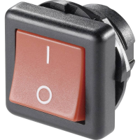 TRU COMPONENTS 1587563 Wipschakelaar TC R13 136A 05 RED 250 V/AC 6 A 1x uit/aan Continu 1 stuk(s)