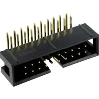 TRU COMPONENTS 1589771 Pinconnector Zonder uitwerphendel Rastermaat: 2.54 Mm Totaal aantal polen: 12 Aantal rijen: 2 1 stuk(s)