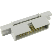 TRU COMPONENTS 1589796 Pinconnector Met montageflens Rastermaat: 2.54 Mm Totaal aantal polen: 20 Aantal rijen: 2 1 stuk(s)