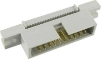 TRU COMPONENTS 1589804 Pinconnector Met montageflens Rastermaat: 2.54 Mm Totaal aantal polen: 64 Aantal rijen: 2 1 stuk(s)