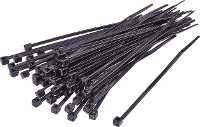 TRU COMPONENTS 1592801 TC CVR200MBK203 Kabelbinder 200 mm 2.50 Mm Zwart UV bestendig 100 stuk(s)