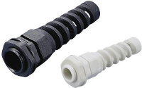 TRU COMPONENTS 1593002 Wartel Met beschermspiraal PG16 Polyamide Zwart (RAL 9005) 1 stuk(s)