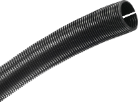 TRU COMPONENTS 1593176 TC CRR35P203 Beschermslang (ribbelslang) Zwart 34.90 Mm per meter