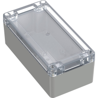 TRU COMPONENTS 6U07160806139 TC 13865140 Industriële behuizing 160 x 80 x 60 Polycarbonaat Lichtgrijs, Transparant 1 stuk(s)