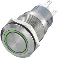 TRU COMPONENTS 702462 LAS1 AGQ 11E/R G Vandalismebestendige druktoets 250 V/AC 5 A 1x uit/(aan) Moment Rood, Groen IP67 1 stuk(s)